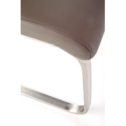 'OPAL / Brushed Metal / Grey Faux Leather' 'OPAL / Brushed Metal / Grey Faux Leather'