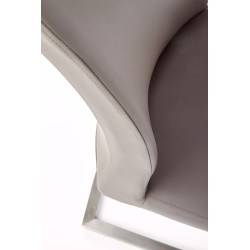 'OPAL / Brushed Metal / Grey Faux Leather' 'OPAL / Brushed Metal / Grey Faux Leather'