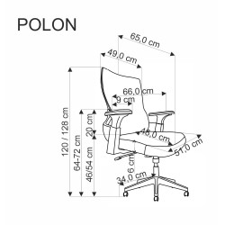 POLON fotel obrotowy czarny POLON fotel obrotowy czarny