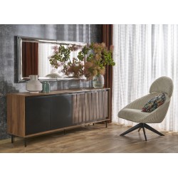 'ABISSO Wall Mirror, Silver' 'ABISSO Wall Mirror, Silver'