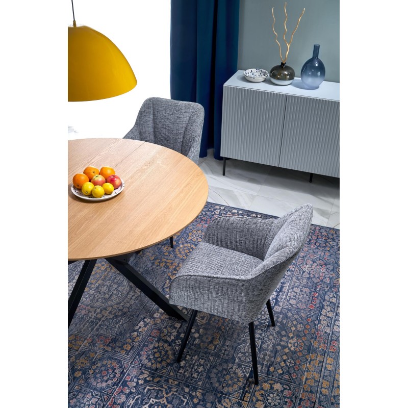 'ACORD Extendable Table, Natural / Black' 'ACORD Extendable Table, Natural / Black'