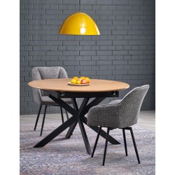 'ACORD Extendable Table, Natural / Black' 'ACORD Extendable Table, Natural / Black'