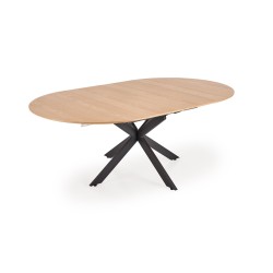 'ACORD Extendable Table, Natural / Black' 'ACORD Extendable Table, Natural / Black'