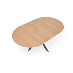 'ACORD Extendable Table, Natural / Black' 'ACORD Extendable Table, Natural / Black'