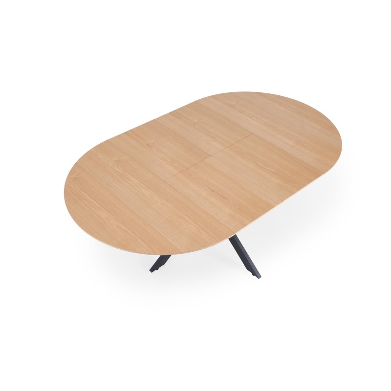 'ACORD Extendable Table, Natural / Black' 'ACORD Extendable Table, Natural / Black'