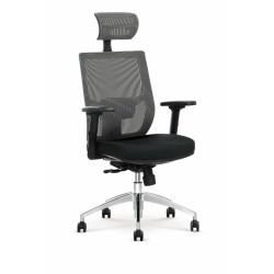 'ADMIRAL Office Chair in Ash Grey / Black'