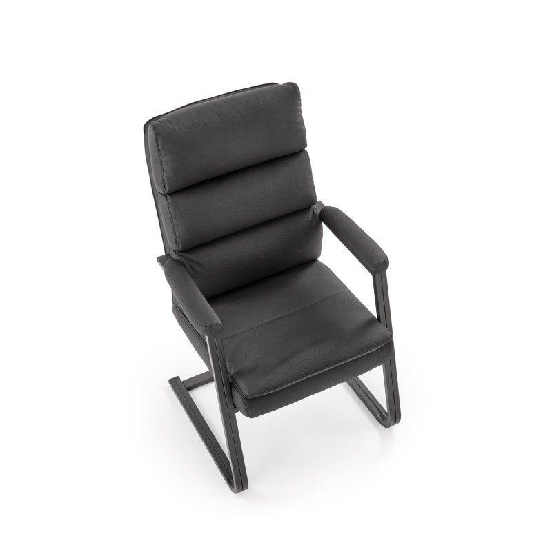 'ADRIANO SKID Black Office Chair' 'ADRIANO SKID Black Office Chair'