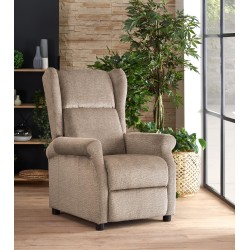'AGUSTIN M Beige Reclining Armchair with Massage Function' 'AGUSTIN M Beige Reclining Armchair with Massage Function'