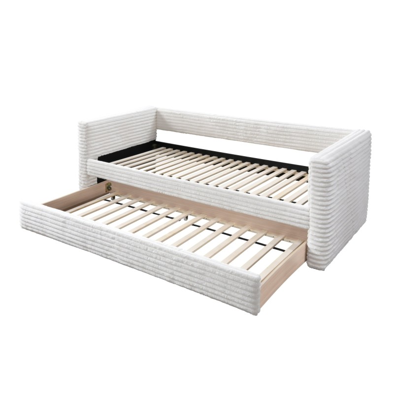 'ALABAMA Pull-Out Bottom Mattress Bed, Cream' 'ALABAMA Pull-Out Bottom Mattress Bed, Cream'