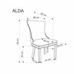 'ALDA Ash Grey Chair' 'ALDA Ash Grey Chair'