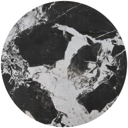 'ALEXANDRA Set of 2 Benches, Black Marble / Black' 'ALEXANDRA Set of 2 Benches, Black Marble / Black'