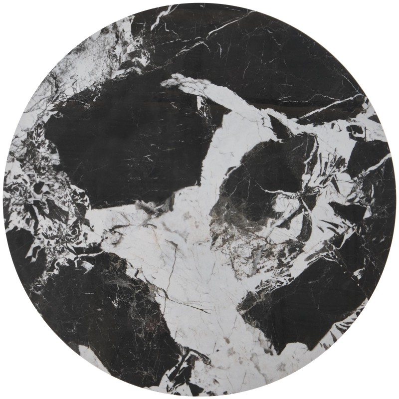 'ALEXANDRA Set of 2 Benches, Black Marble / Black' 'ALEXANDRA Set of 2 Benches, Black Marble / Black'