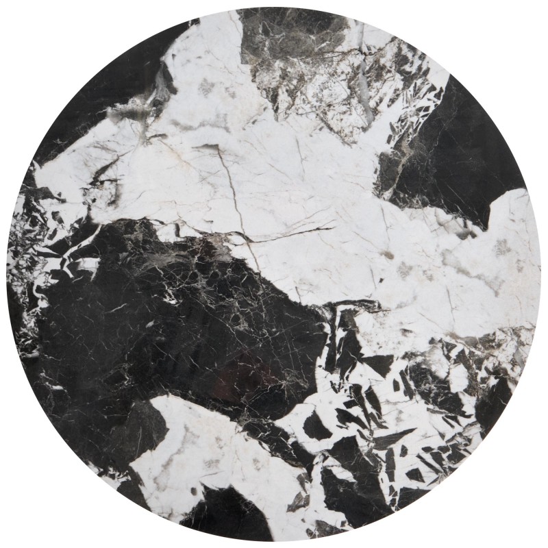 'ALEXANDRA Set of 2 Benches, Black Marble / Black' 'ALEXANDRA Set of 2 Benches, Black Marble / Black'