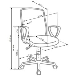'ALEX Office Chair in Black-Gray' 'ALEX Office Chair in Black-Gray'