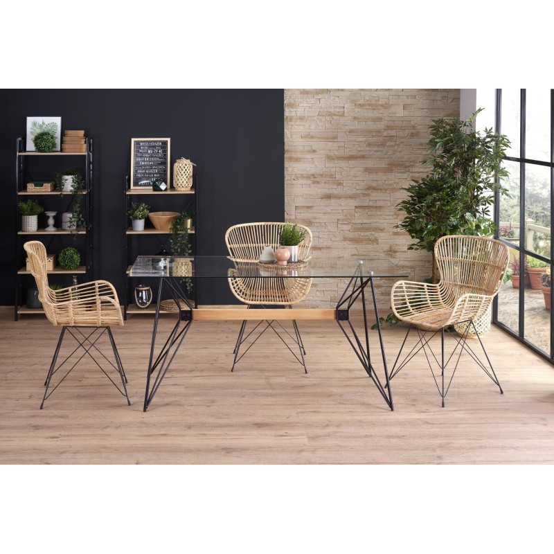 'ALLEGRO Black Table / Beech' 'ALLEGRO Black Table / Beech'