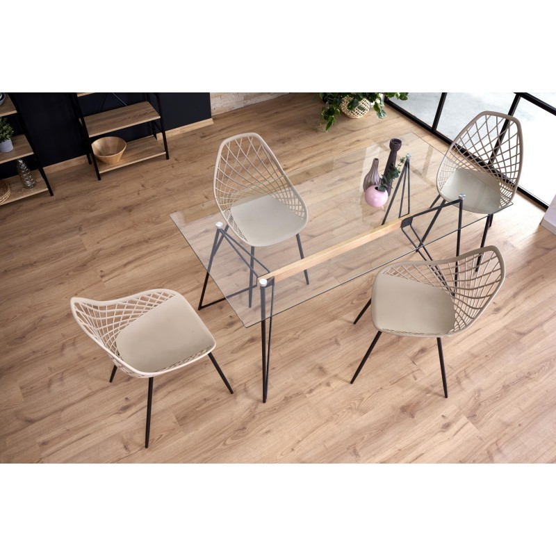 'ALLEGRO Black Table / Beech' 'ALLEGRO Black Table / Beech'