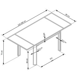 'ALSTON Beige/White Table' 'ALSTON Beige/White Table'