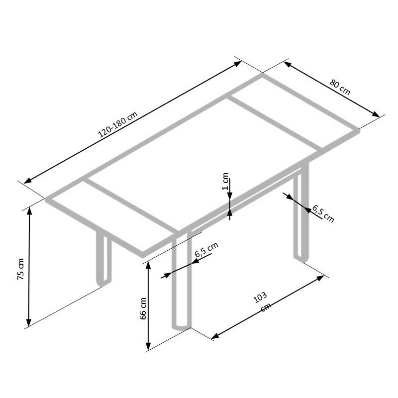 'ALSTON Beige/White Table' 'ALSTON Beige/White Table'