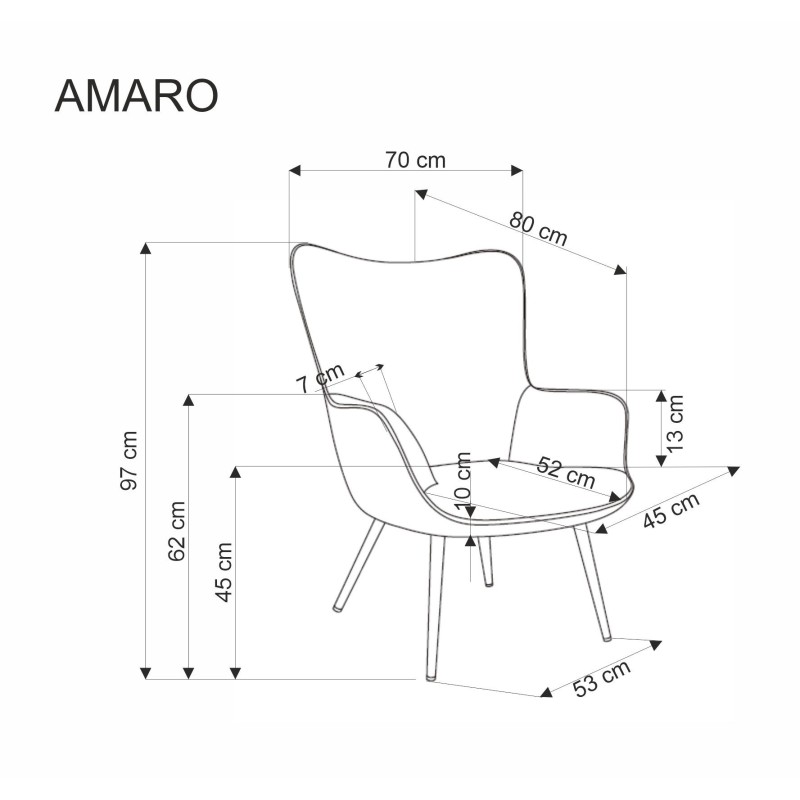 'AMARO Relaxation Armchair, Mustard' 'AMARO Relaxation Armchair, Mustard'