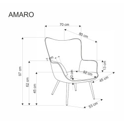 'AMARO Relaxation Armchair, Ash Grey' 'AMARO Relaxation Armchair, Ash Grey'