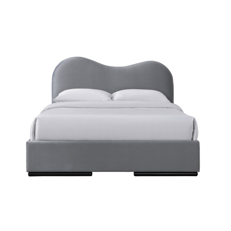 'AMBER 160 Bed with Drawers in Ash Velvet' 'AMBER 160 Bed with Drawers in Ash Velvet'