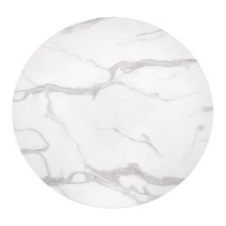 'AMBROSIO Round Table, Glass Top, Black Leg' 'AMBROSIO Round Table, Glass Top, Black Leg'