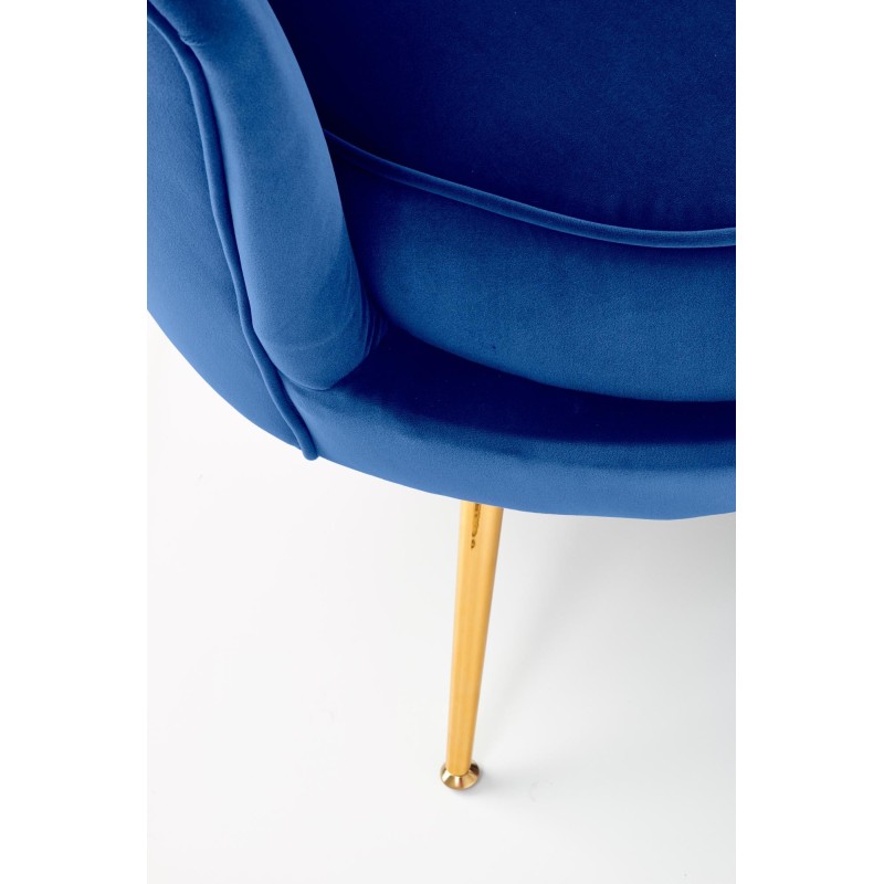 'AMORINITO XL Navy / Gold Relaxation Armchair' 'AMORINITO XL Navy / Gold Relaxation Armchair'