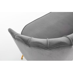 'AMORINITO XL Relaxation Chair in Ash Grey / Gold' 'AMORINITO XL Relaxation Chair in Ash Grey / Gold'