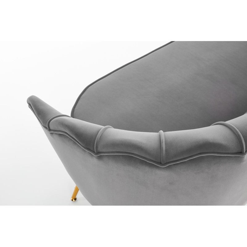 'AMORINITO XL Relaxation Chair in Ash Grey / Gold' 'AMORINITO XL Relaxation Chair in Ash Grey / Gold'