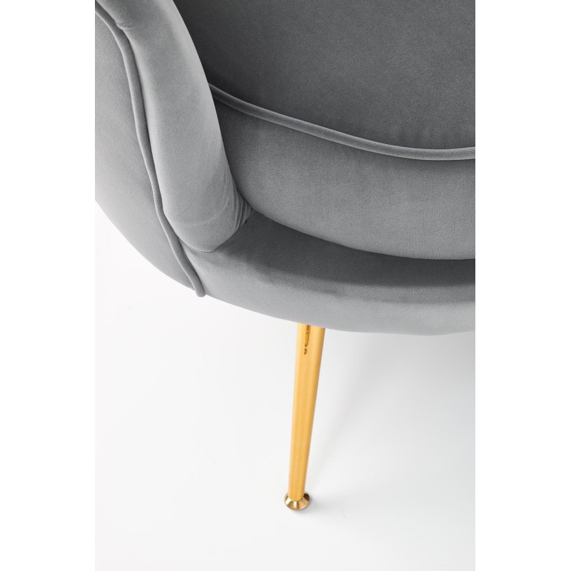 'AMORINITO XL Relaxation Chair in Ash Grey / Gold' 'AMORINITO XL Relaxation Chair in Ash Grey / Gold'