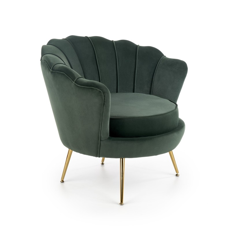 'AMORINITO Dark Green / Gold Leisure Chair' 'AMORINITO Dark Green / Gold Leisure Chair'