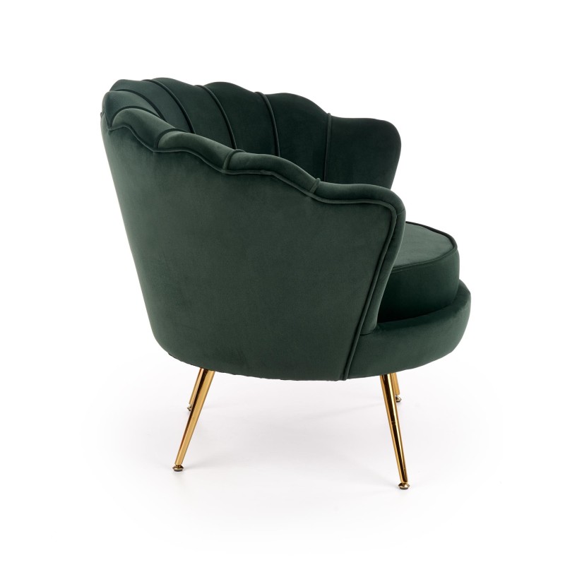 'AMORINITO Dark Green / Gold Leisure Chair' 'AMORINITO Dark Green / Gold Leisure Chair'