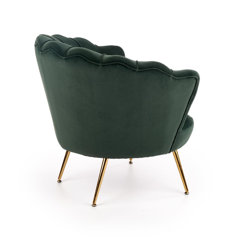 'AMORINITO Dark Green / Gold Leisure Chair' 'AMORINITO Dark Green / Gold Leisure Chair'