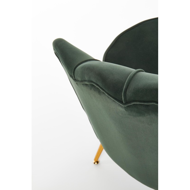 'AMORINITO Dark Green / Gold Leisure Chair' 'AMORINITO Dark Green / Gold Leisure Chair'