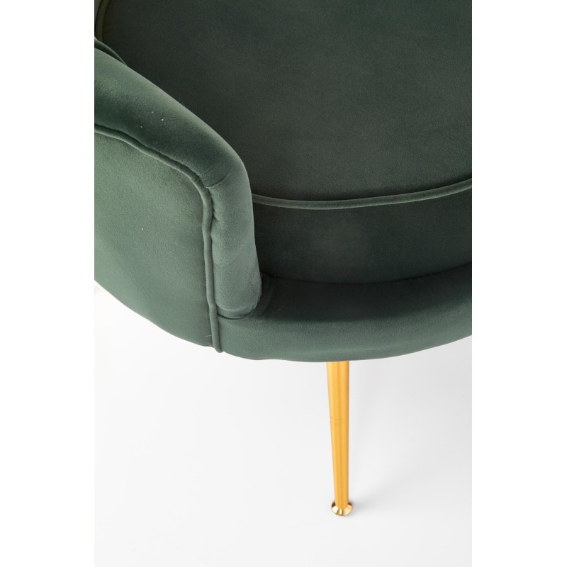 'AMORINITO Dark Green / Gold Leisure Chair' 'AMORINITO Dark Green / Gold Leisure Chair'