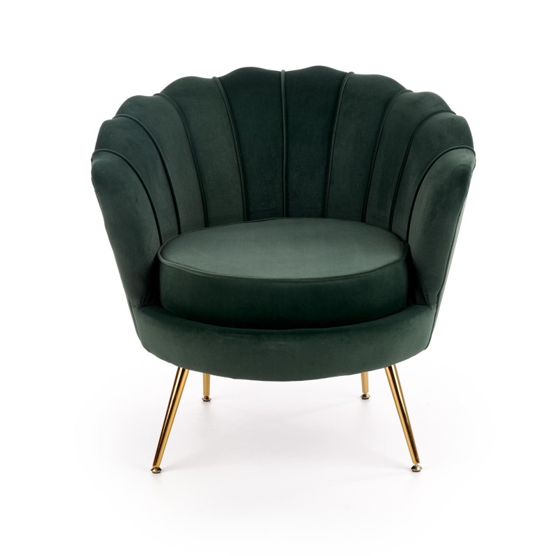 'AMORINITO Dark Green / Gold Leisure Chair' 'AMORINITO Dark Green / Gold Leisure Chair'