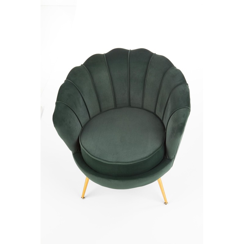 'AMORINITO Dark Green / Gold Leisure Chair' 'AMORINITO Dark Green / Gold Leisure Chair'