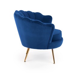 'AMORINITO Navy / Gold Relaxation Armchair' 'AMORINITO Navy / Gold Relaxation Armchair'