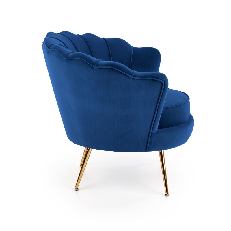 'AMORINITO Navy / Gold Relaxation Armchair' 'AMORINITO Navy / Gold Relaxation Armchair'