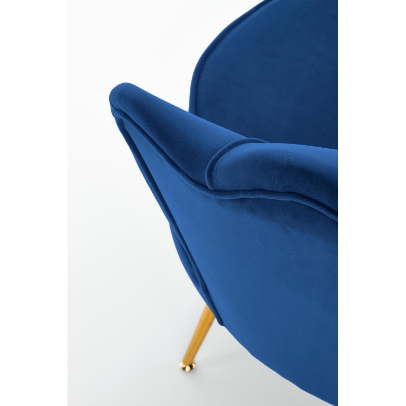 'AMORINITO Navy / Gold Relaxation Armchair' 'AMORINITO Navy / Gold Relaxation Armchair'