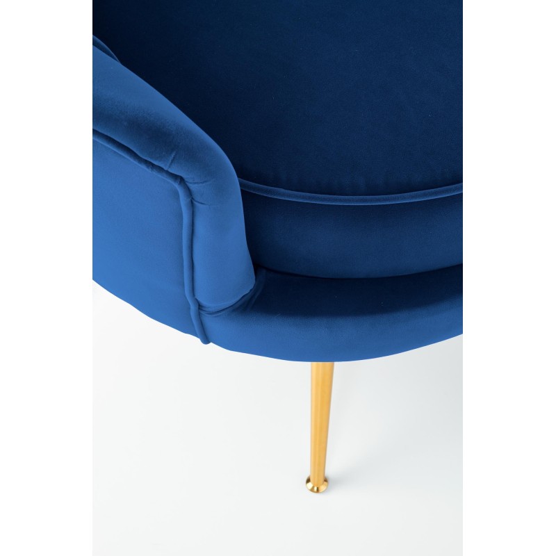 'AMORINITO Navy / Gold Relaxation Armchair' 'AMORINITO Navy / Gold Relaxation Armchair'