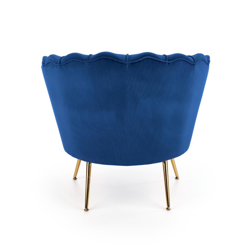 'AMORINITO Navy / Gold Relaxation Armchair' 'AMORINITO Navy / Gold Relaxation Armchair'