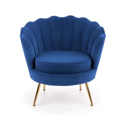 'AMORINITO Navy / Gold Relaxation Armchair' 'AMORINITO Navy / Gold Relaxation Armchair'