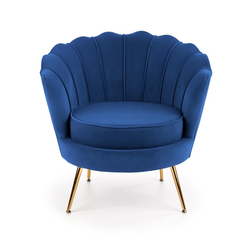 'AMORINITO Navy / Gold Relaxation Armchair' 'AMORINITO Navy / Gold Relaxation Armchair'