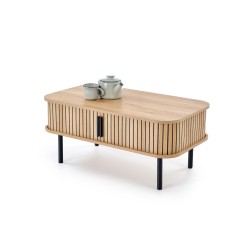'ANGELINA Coffee Table, Natural / Black'