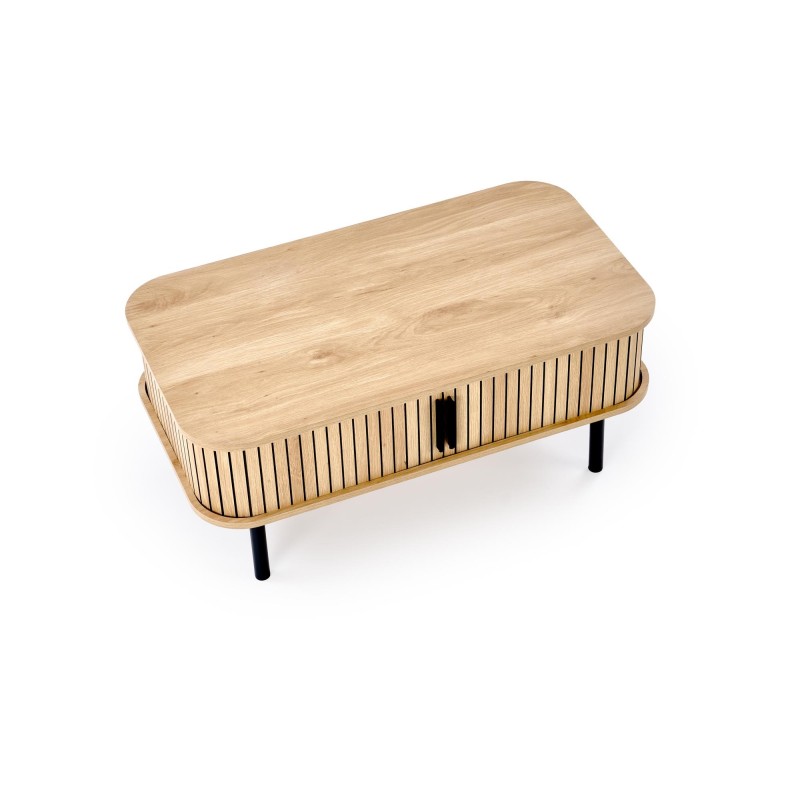'ANGELINA Coffee Table, Natural / Black' 'ANGELINA Coffee Table, Natural / Black'