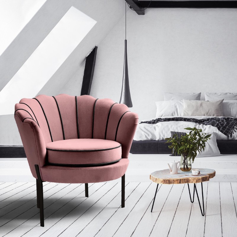 'ANGELO Pink Relaxation Armchair' 'ANGELO Pink Relaxation Armchair'