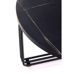 'ANTICA Coffee Table Top - Black Marble, Frame - Black' 'ANTICA Coffee Table Top - Black Marble, Frame - Black'