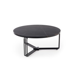 'ANTICA Coffee Table Top - Black Marble, Frame - Black' 'ANTICA Coffee Table Top - Black Marble, Frame - Black'