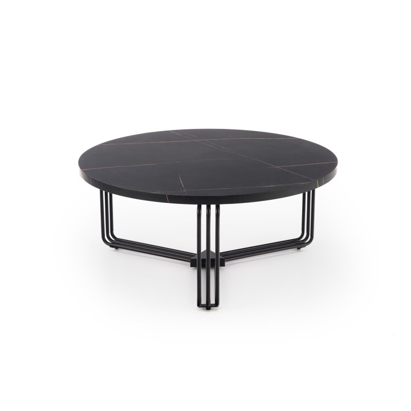 'ANTICA Coffee Table Top - Black Marble, Frame - Black' 'ANTICA Coffee Table Top - Black Marble, Frame - Black'
